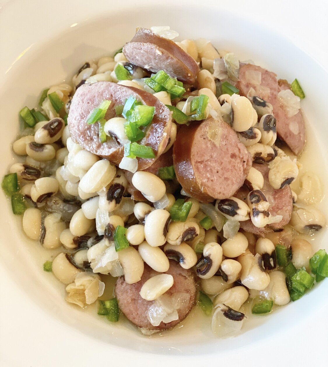 Black-Eyed Peas with Sausage - Tiffany Blackmon