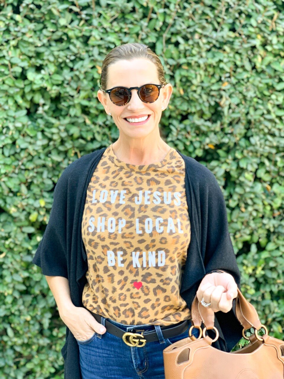 Shop Local Leopard Tee  by The Light Blonde