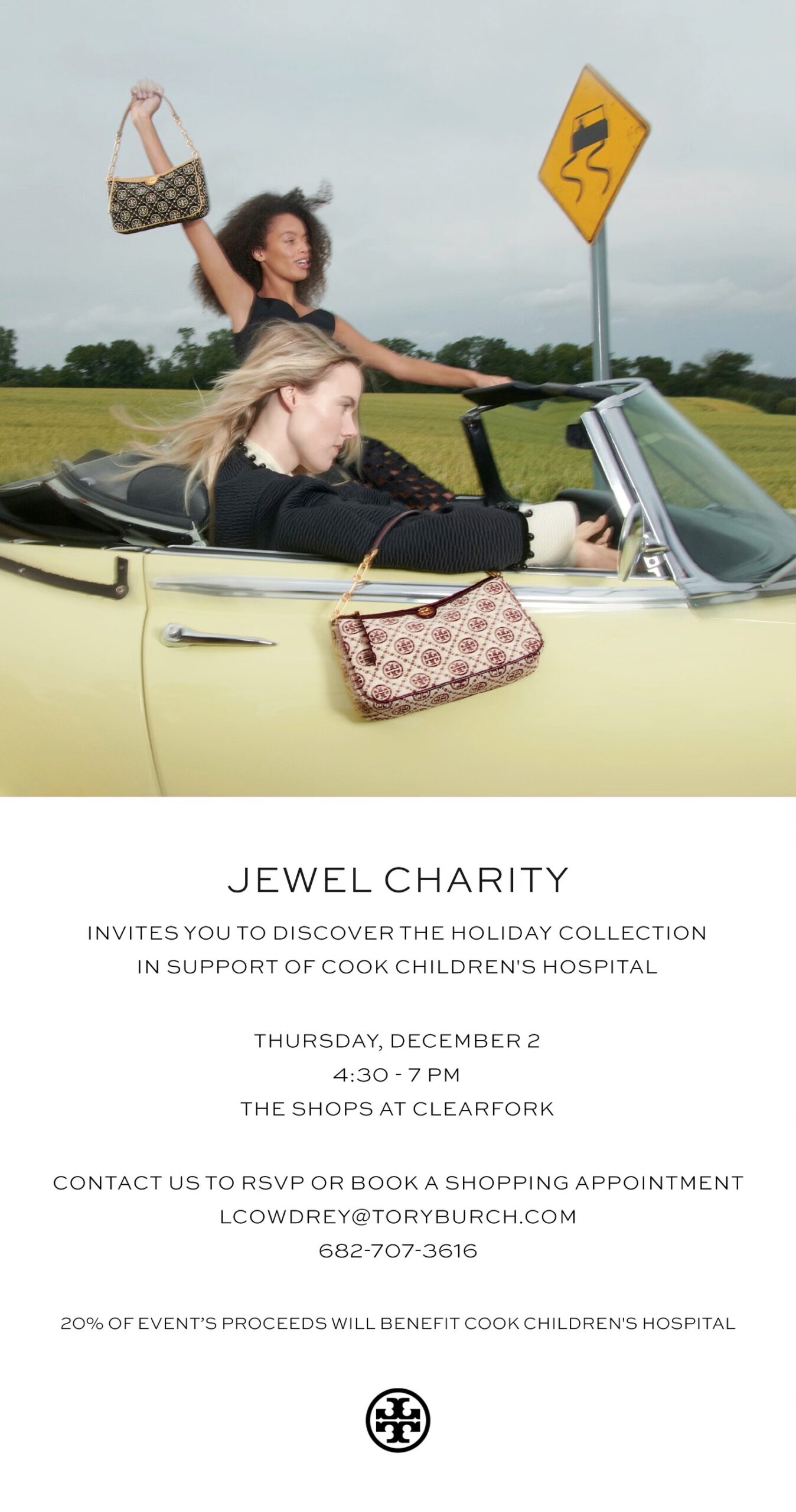 Jewel Charity event with Tory Burch #toryburch #jewelcharity #holidaycollection #holidaystyle #cookchildrensmedicalcenter #fundraiser #tiffanyblackmon 