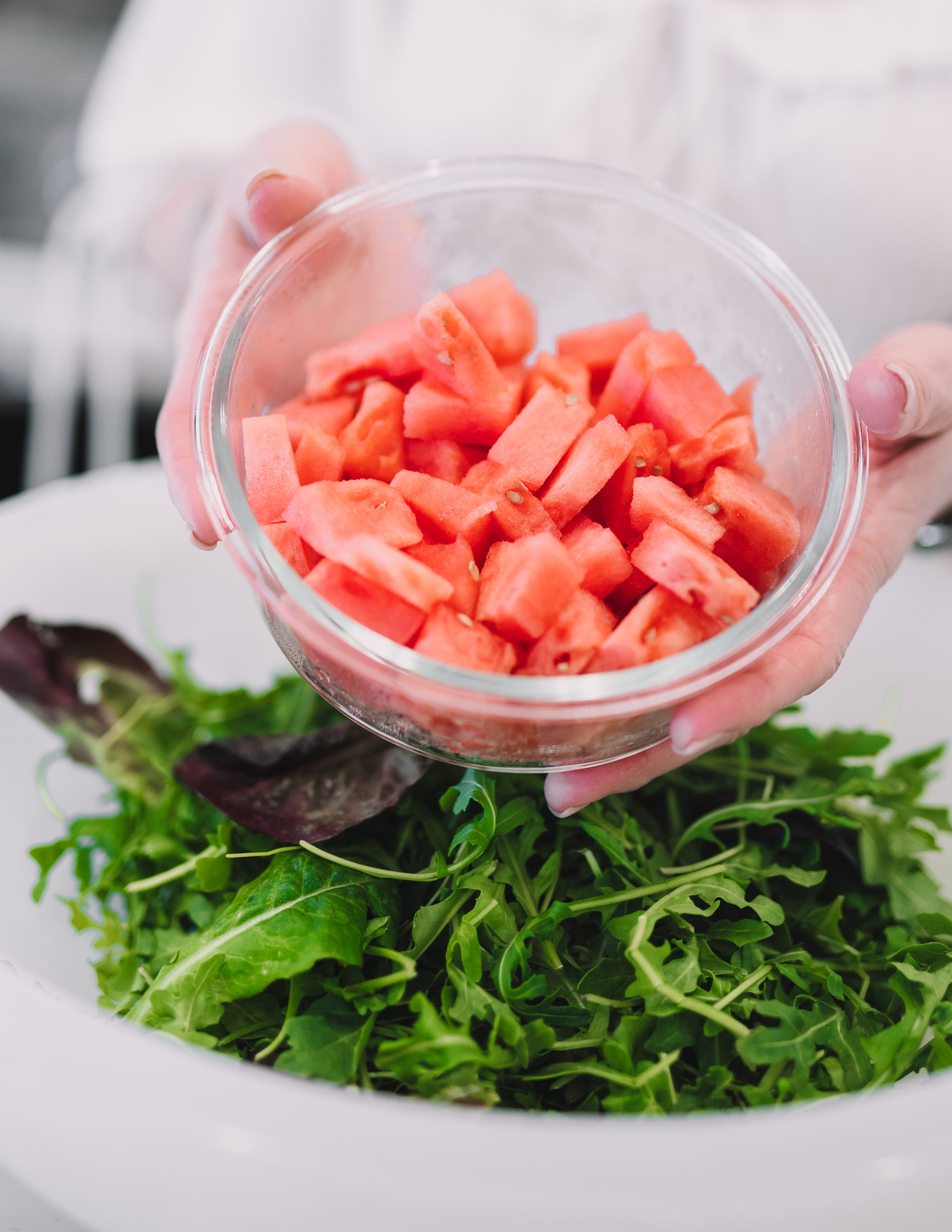 Seedless Watermelon #recipe #summerrecipe #salad #watermelonsalad #arugulasalad