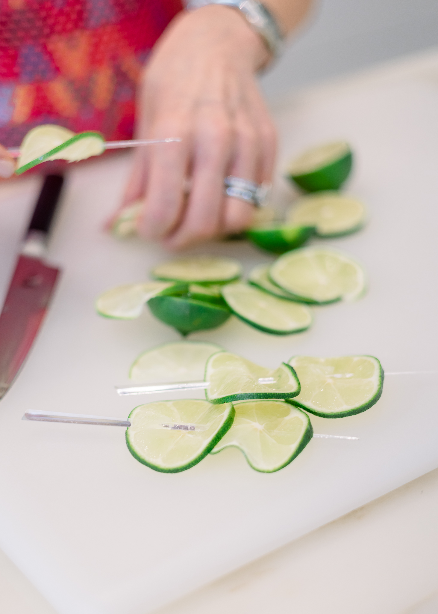 Limes for cocktail garnish