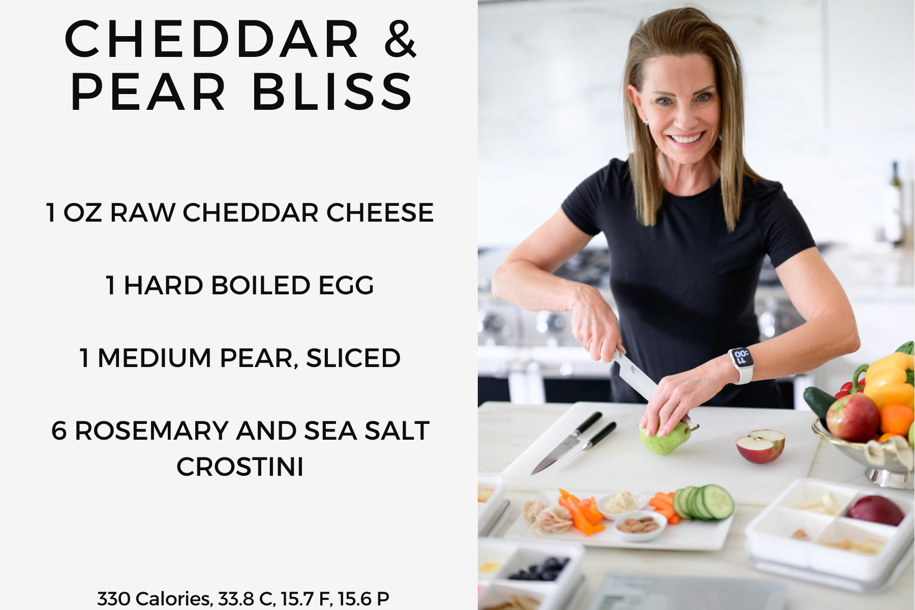 Cheddar And Pear Bliss recipe