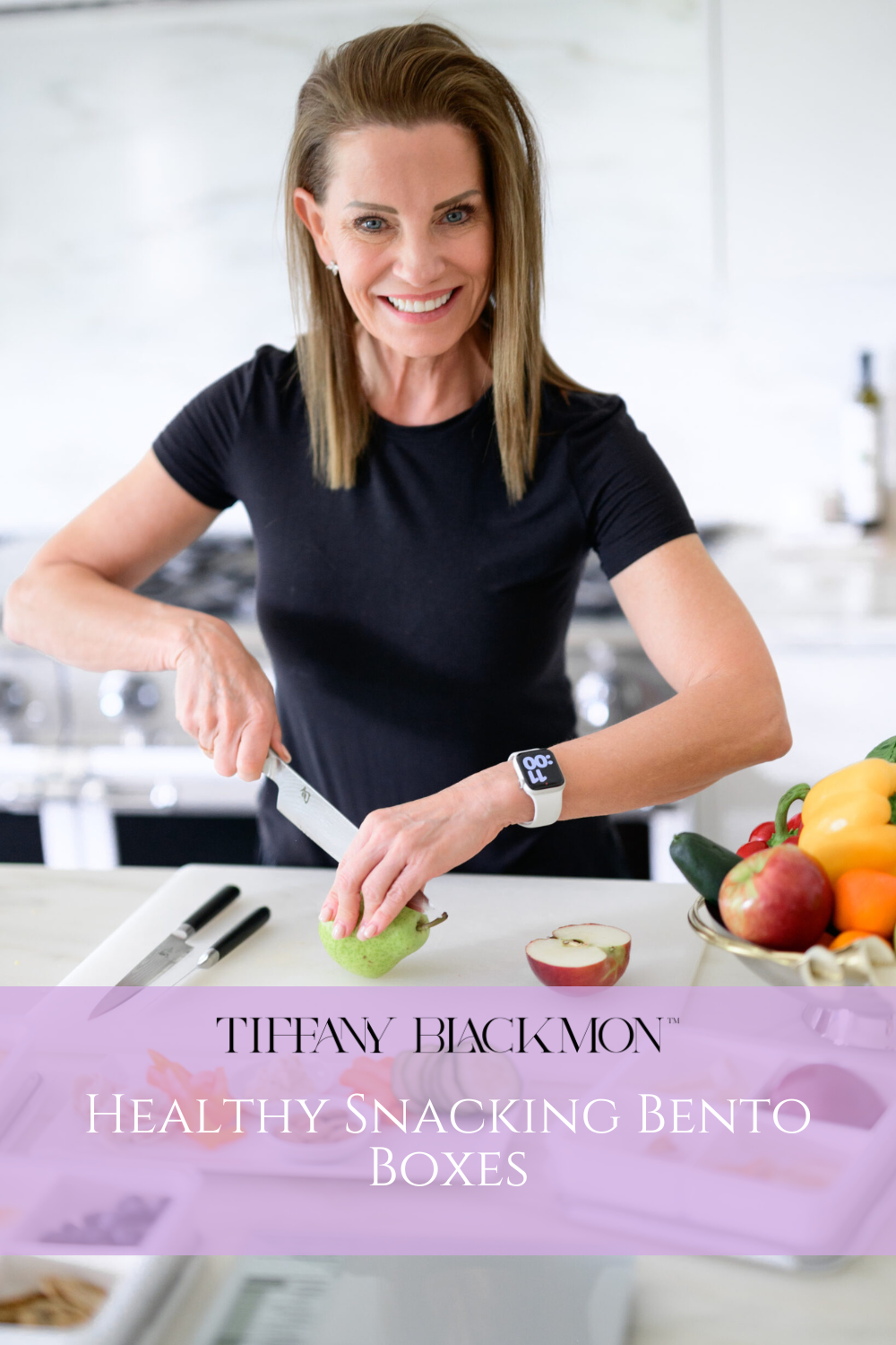 Tiffany Blackmon Pin Graphic, Healthy Snacking Bento Boxes, lunch, snacks, protein 