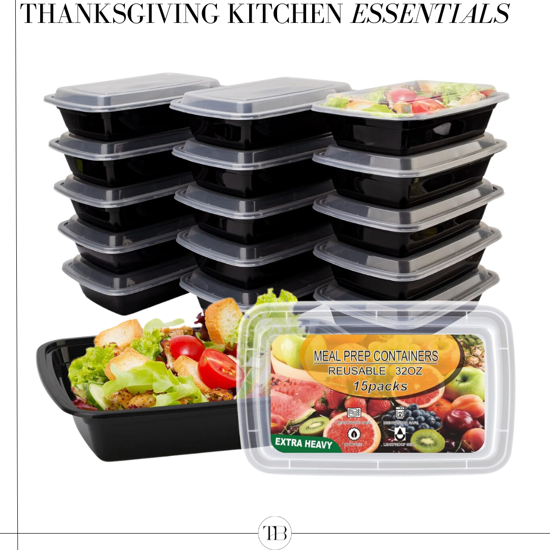 thanksgiving kitchen essentials, leftover containers