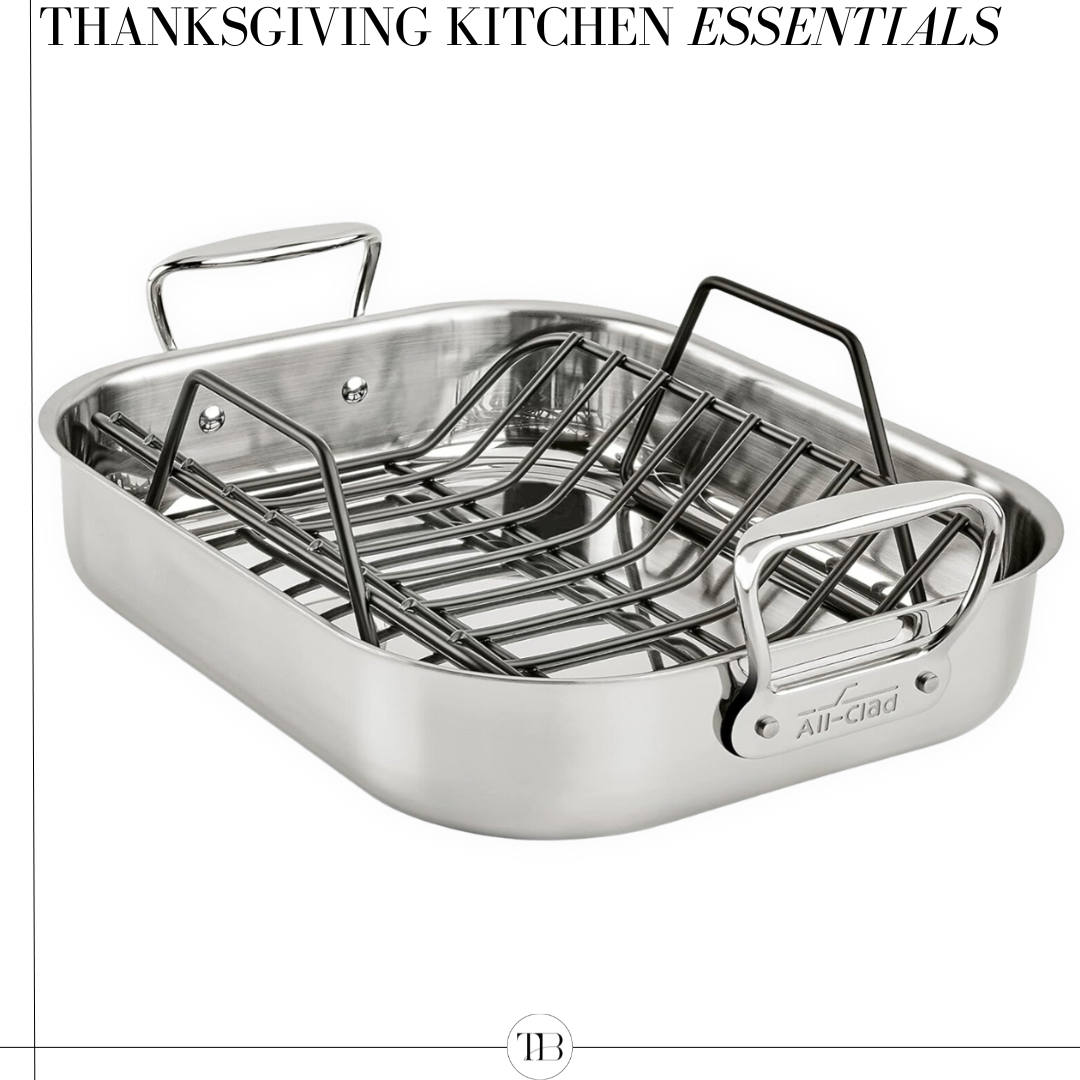 thanksgiving kitchen essentials, roasting pan and rack