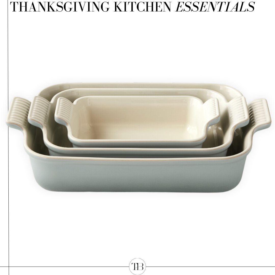 thanksgiving kitchen essentials, casserole dish set